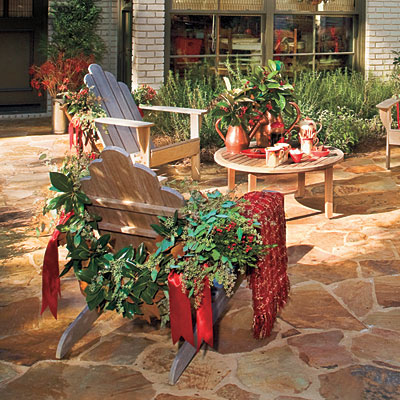 decorate outdoor furniture