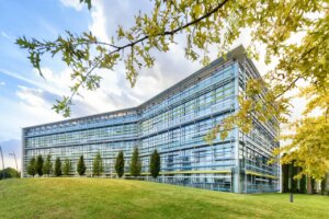 office building landscaping