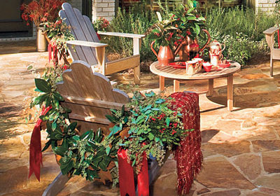 decorate outdoor furniture